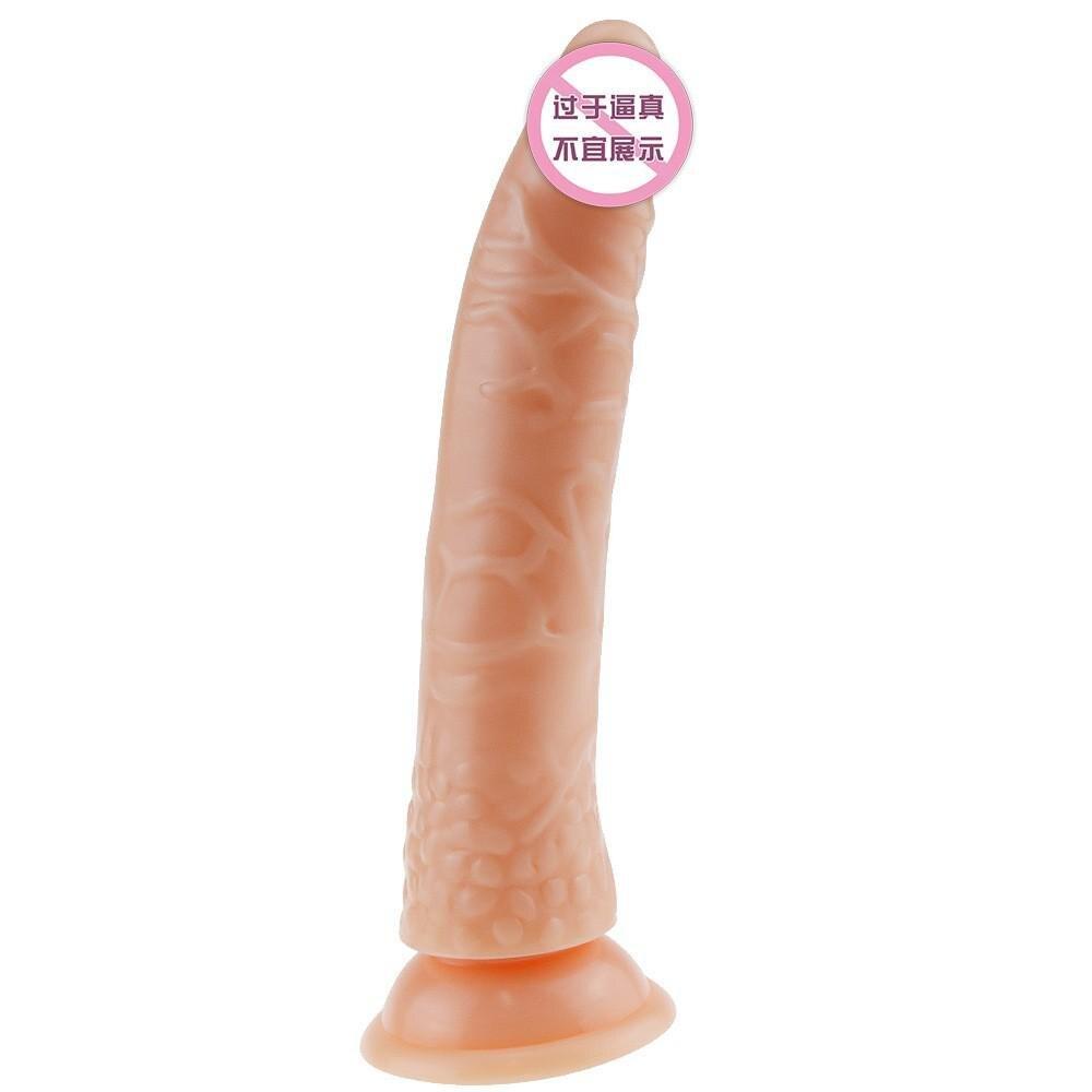 Crystal Simulation Dildo Female Fake Penis Hair Masturbation Sex Toys Adult Products