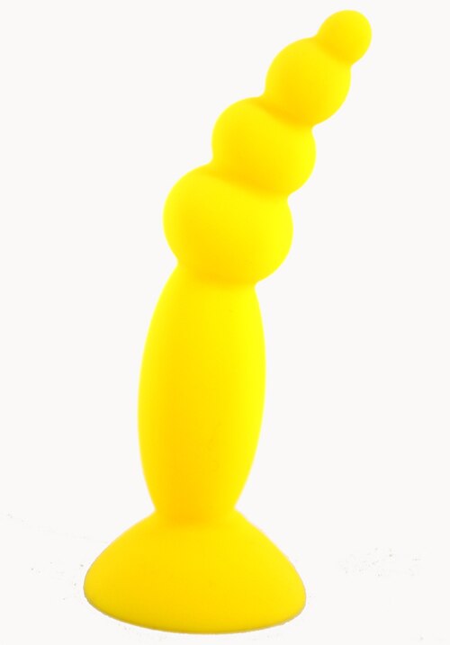 Colorful Silicone Anal Plug Suction Beads Butt Plug Anal Stopper Sex Toys G-spot Stimulate Masturbate Anal Dildo Cheap