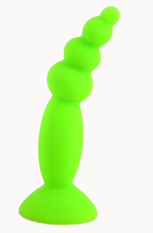 Colorful Silicone Anal Plug Suction Beads Butt Plug Anal Stopper Sex Toys G-spot Stimulate Masturbate Anal Dildo Cheap