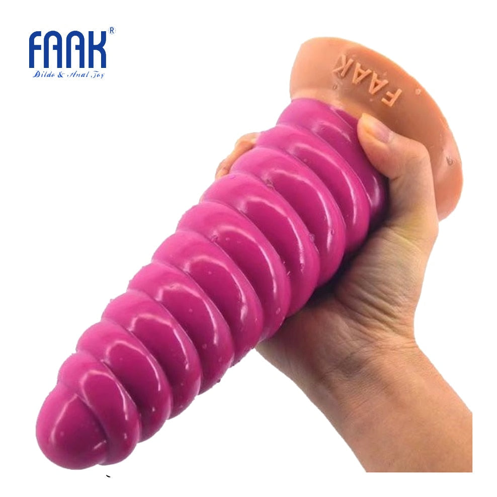 Silicone Huge Anal Plug Animal Conch Dildo Suction Cup Stitching Pink Long Butt Plug Adult Sex Products Women Man Sex Toys