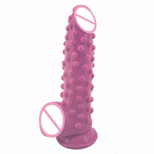 Silicone Realistic Dildo with Suction Cup Raised Pointed Extreme Stimulate Anal Dildo Big Fake Penis Sex Toys for Women