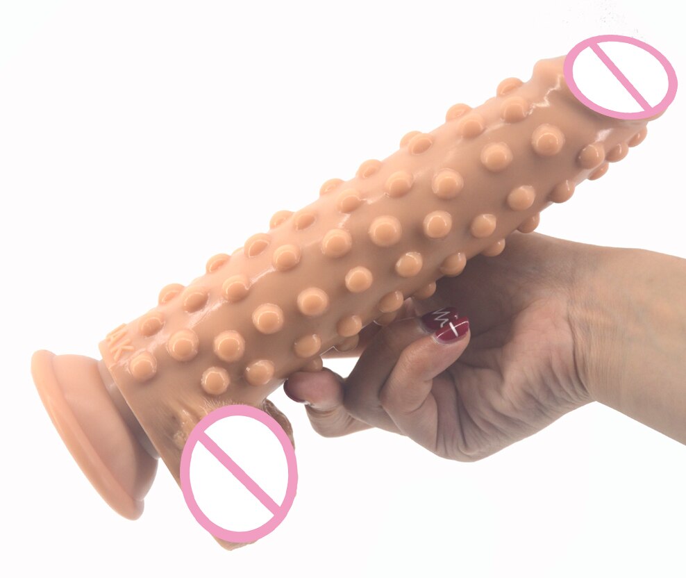 Silicone Realistic Dildo with Suction Cup Raised Pointed Extreme Stimulate Anal Dildo Big Fake Penis Sex Toys for Women