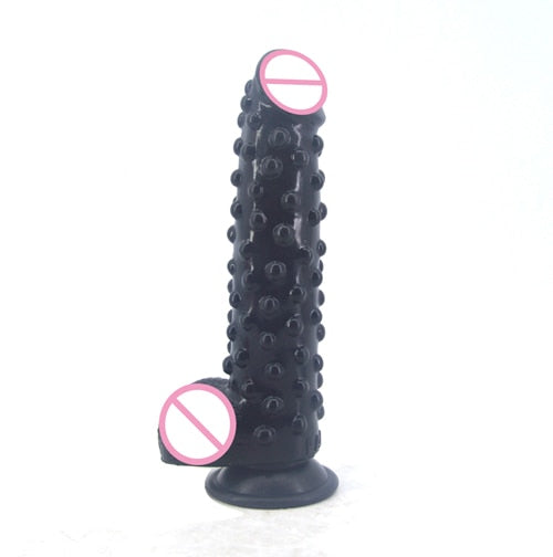 Silicone Realistic Dildo with Suction Cup Raised Pointed Extreme Stimulate Anal Dildo Big Fake Penis Sex Toys for Women