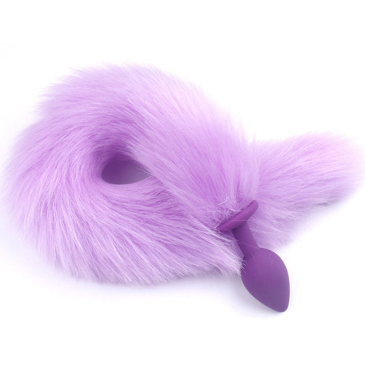 Faux Fox Tail Butt Anal Plug Erotic Role Play Toy Surface Soft Silicone Anal Sex Toys for Women Couples Adult Sex Games Products