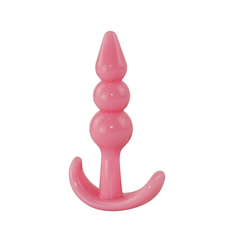 Soft Silicone Anal Dildo Butt Plug Prostate Massager Adult Gay Products Anal Plug Beads G-spot Erotic Sex Toys for Men Women