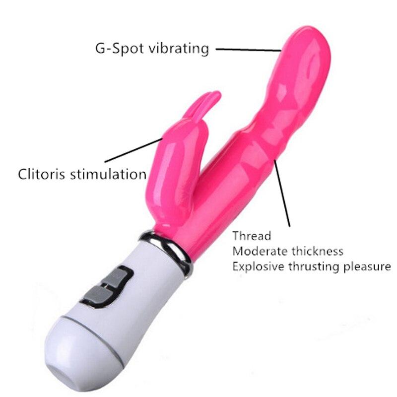 Strong Rabbits Vibrator Clitoris Stimulator 12 Speed Double G-spot Massager Sex Toys For Female Masturbator Adult Product