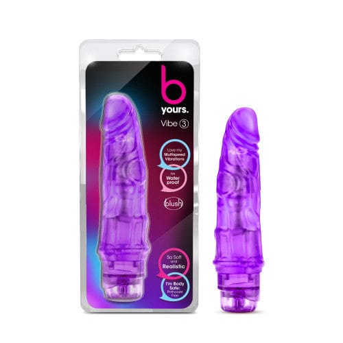 Blush Novelties - B Yours Vibe 3 Dildo Vibrator (Purple)