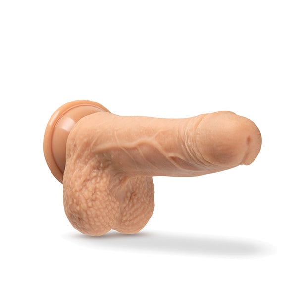 Blush Novelties - Dr Skin Silicone Dr Grey Thrusting Realistic Dildo with Balls 7" (Beige)