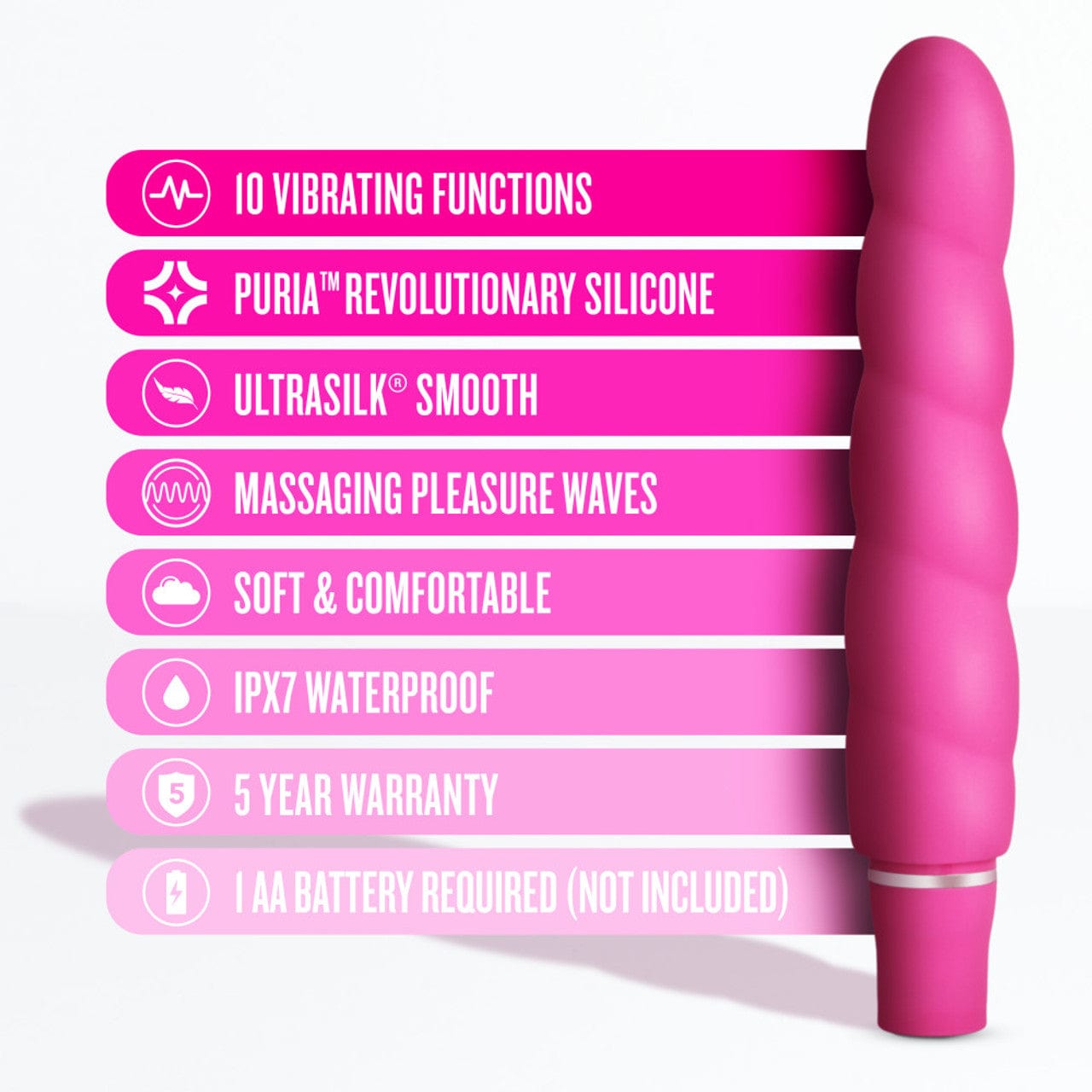 Blush Novelties - Luxe Anastasia Silicone Vibrator (Pink)