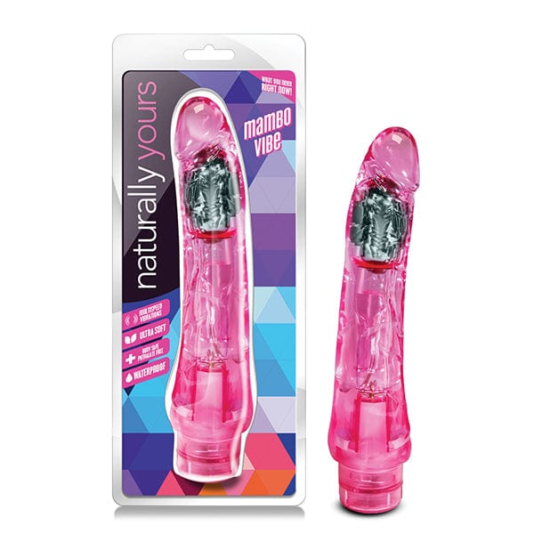 Blush Novelties - Naturally Yours Mambo Vibe Realistic Vibrating Dildo 9" (Pink)