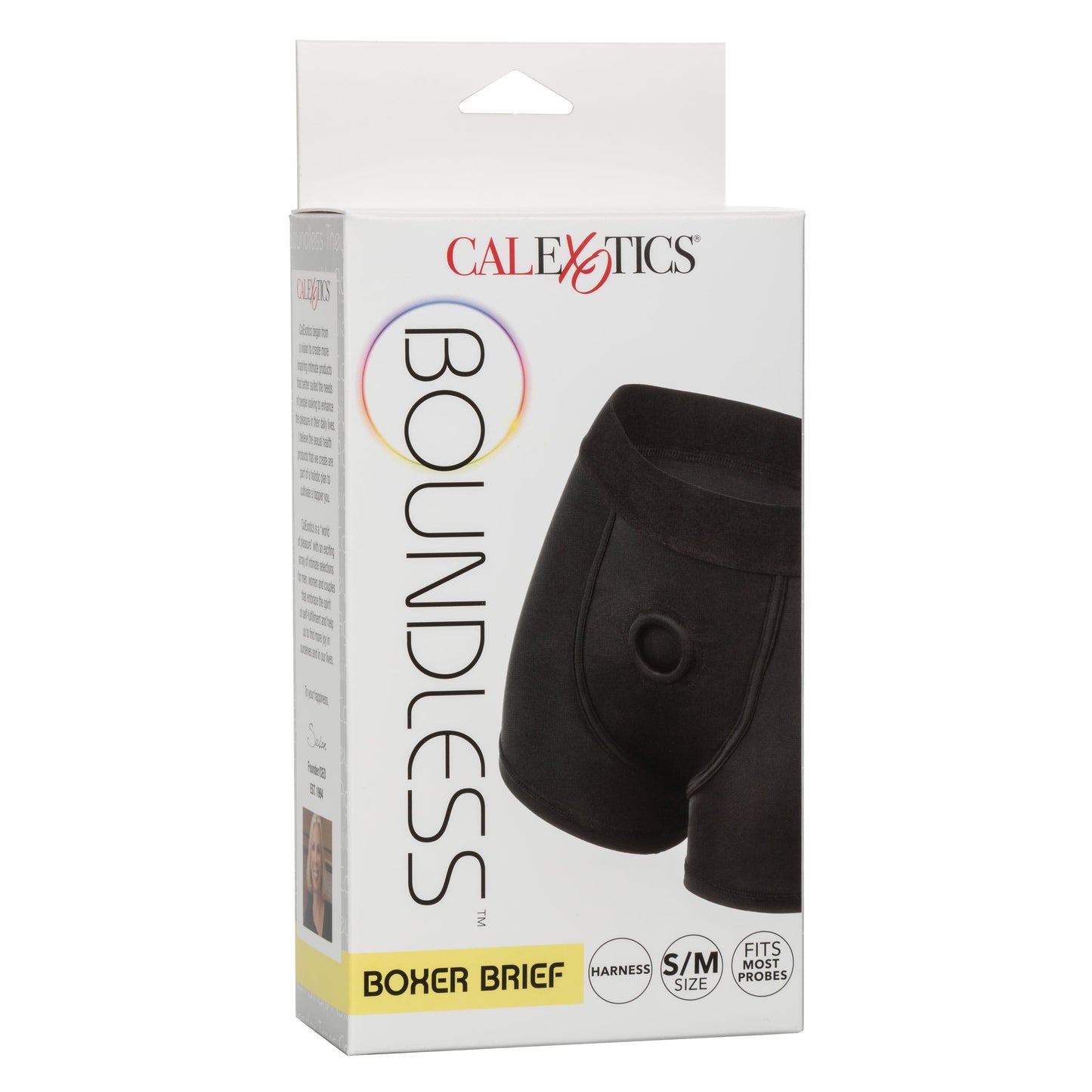 California Exotics - Boundless Boxer Brief Strap On Harness S/M (Black)