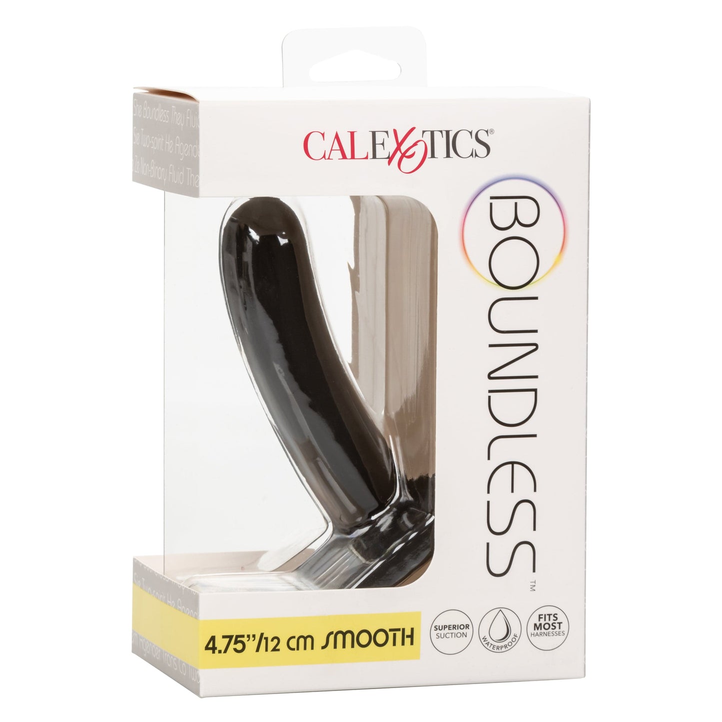 California Exotics - Boundless Smooth Pegging Probe Strap on Dildo 4.75" (Black)