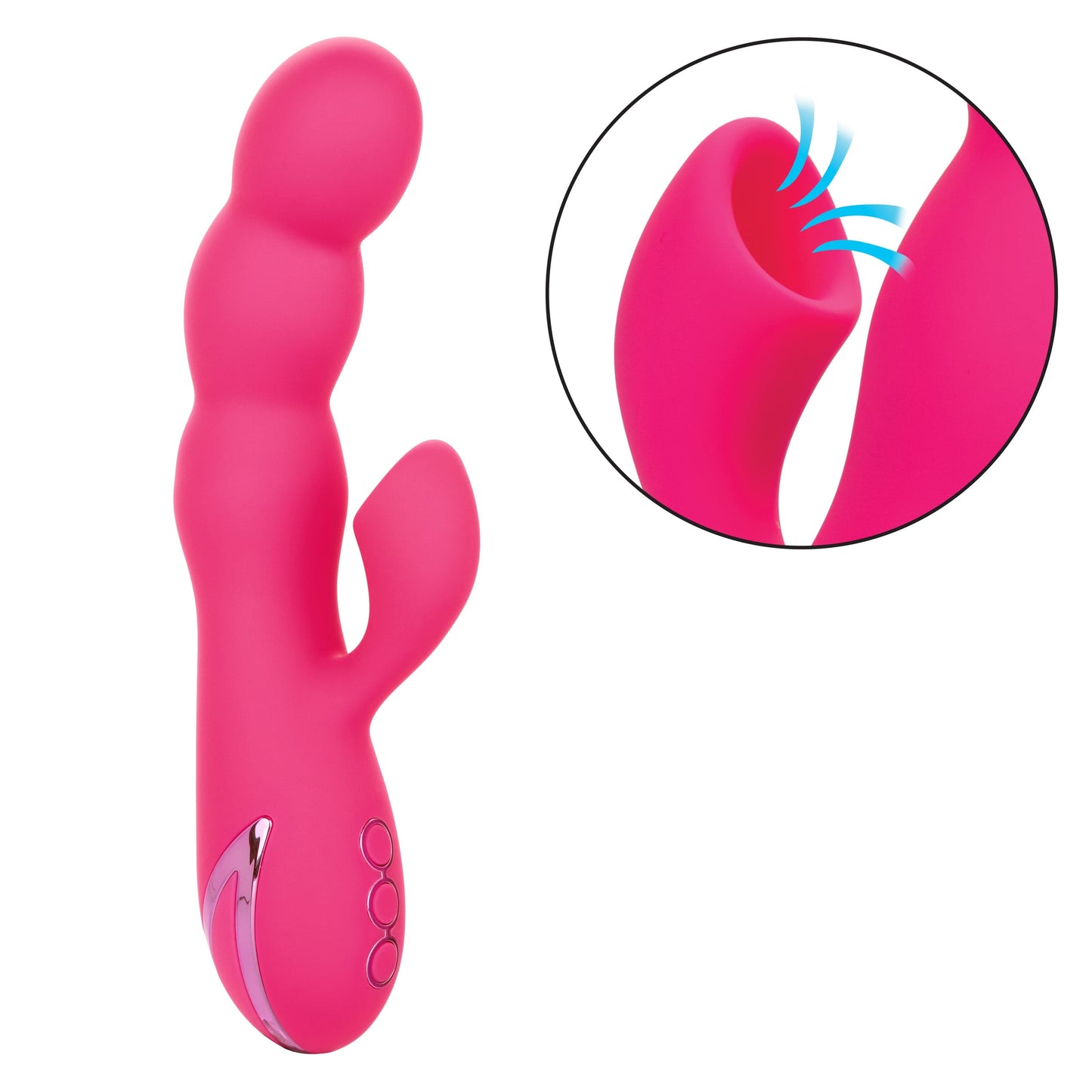 California Exotics - California Dreaming Oceanside Orgasm Suction Rabbit Vibrator (Pink)