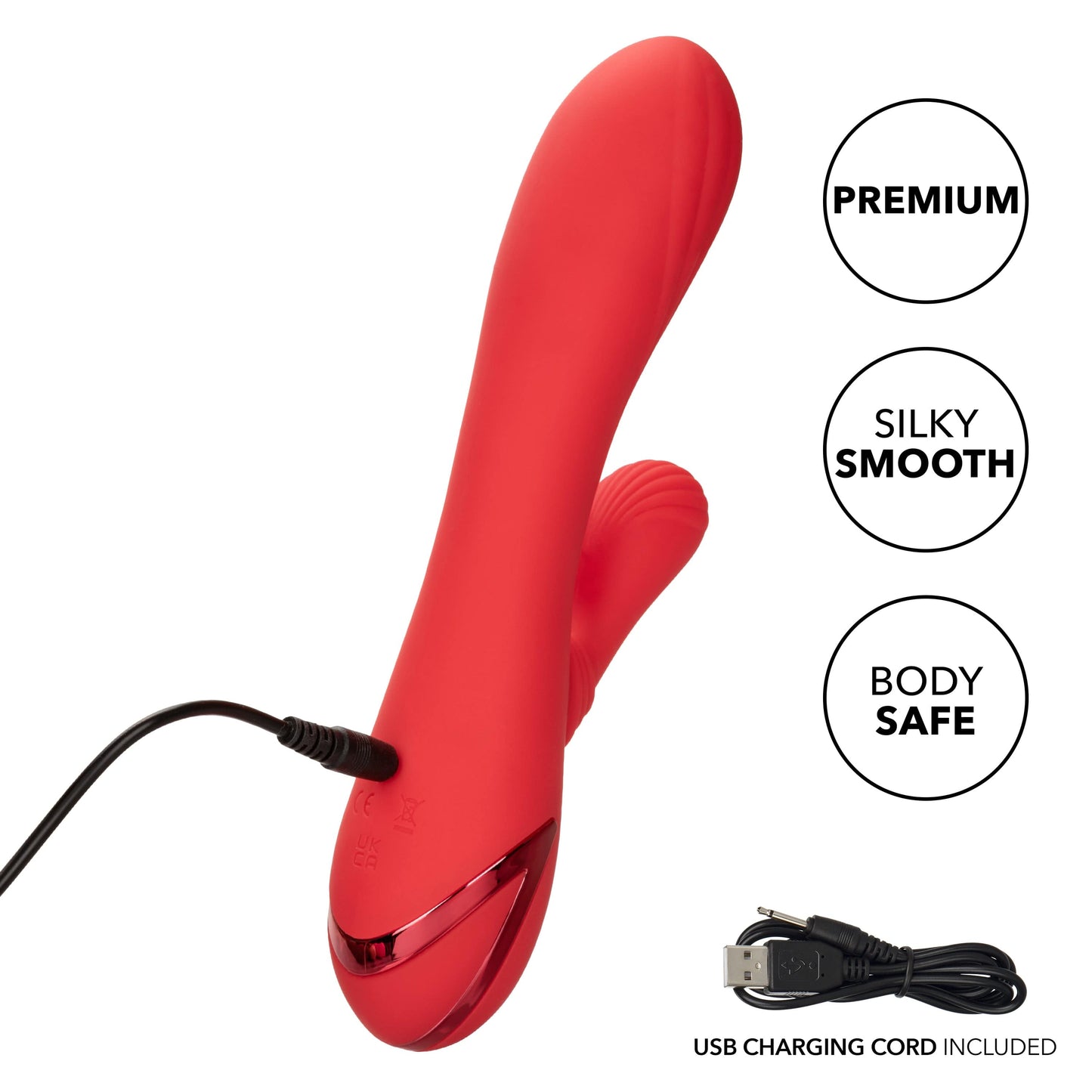 California Exotics - California Dreaming Palisades Passion Heat Swing Rabbit Vibrator (Red)