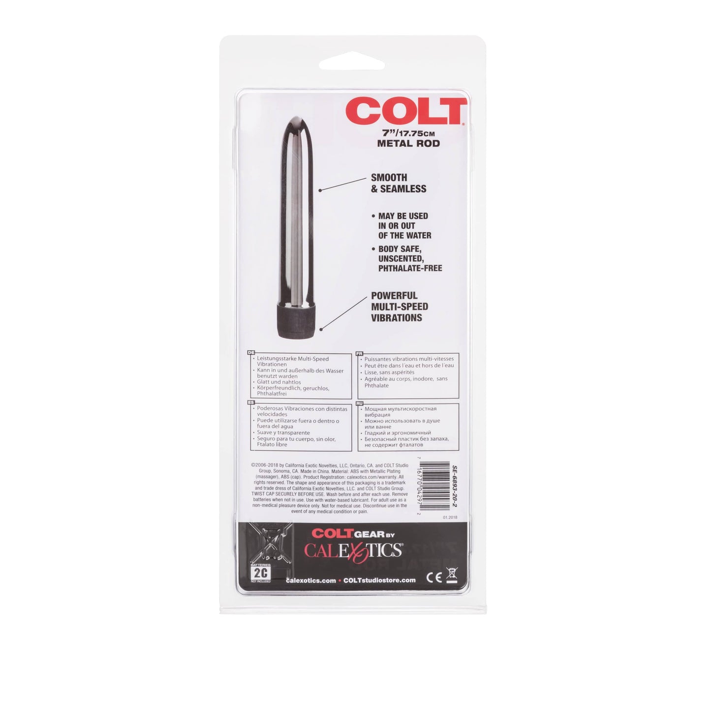 California Exotics - COLT Metal Rod Vibrator 7" (Silver)