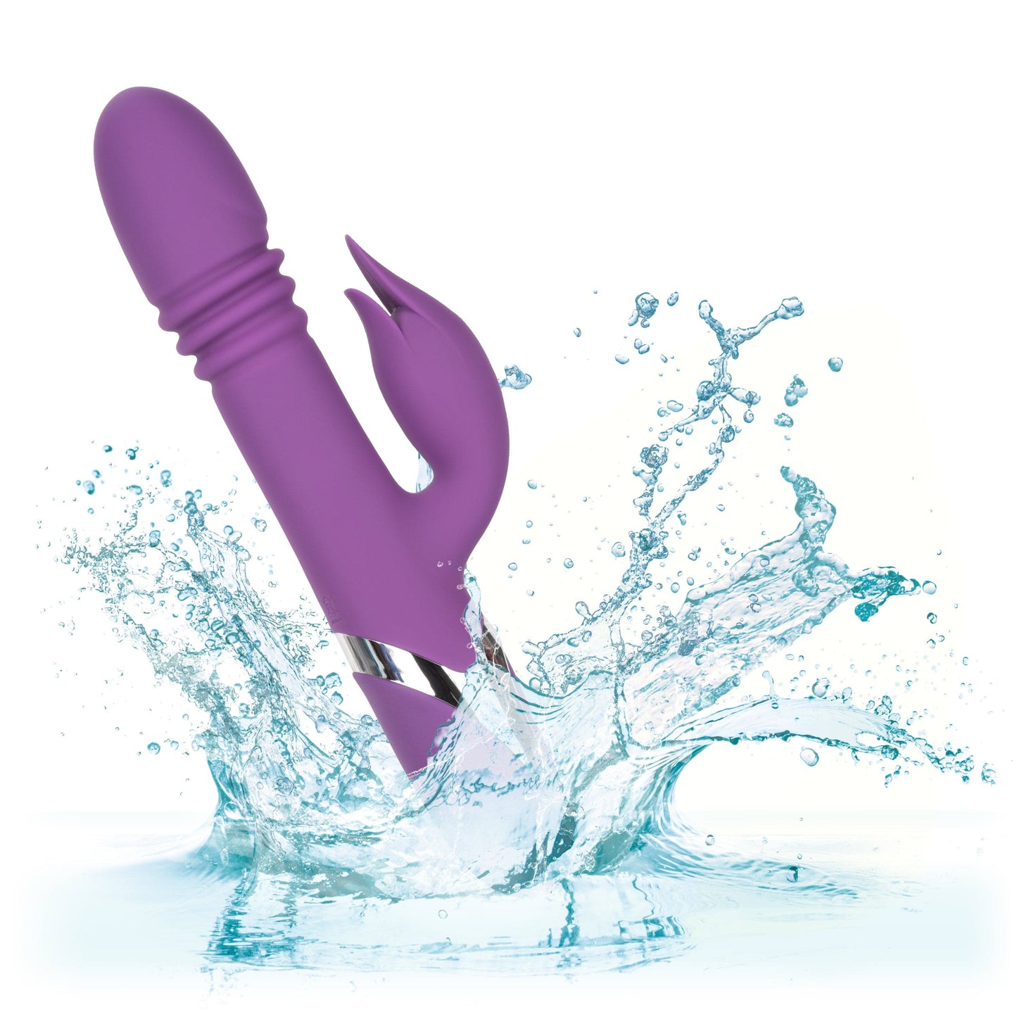 California Exotics - Enchanted Kisser Thrusting Rabbit Vibrator (Purple)