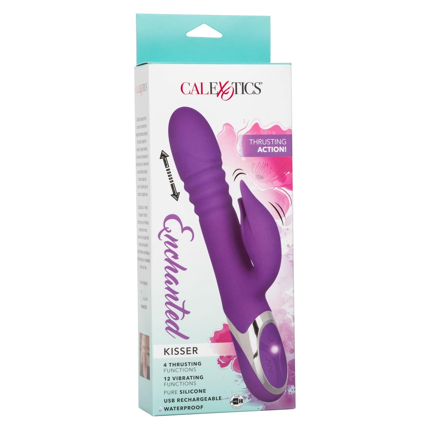 California Exotics - Enchanted Kisser Thrusting Rabbit Vibrator (Purple)