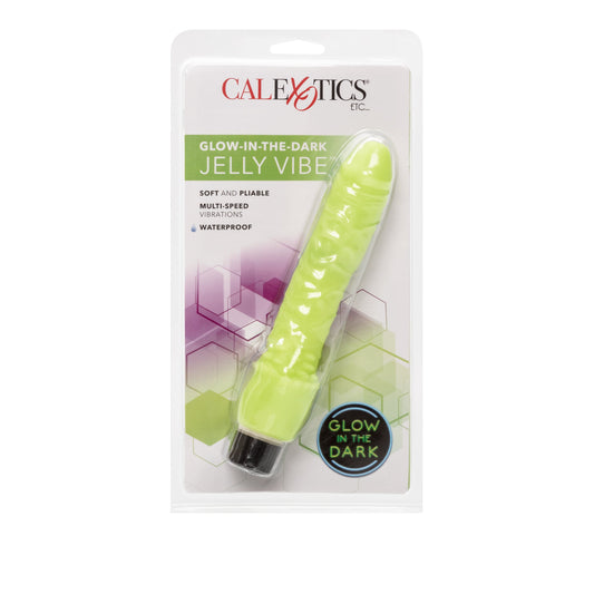 California Exotics - Glow In The Dark Jelly Vibe Realistic Dildo (Green)