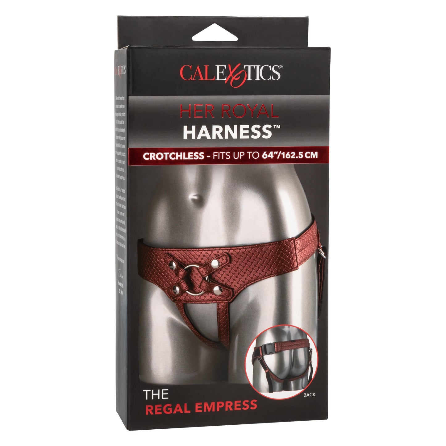 California Exotics - Her Royal Harness The Regal Empress Crotchless Strap On (Bronze)