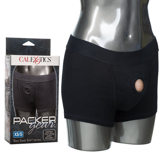 California Exotics - Packer Gear Boxer Brief Strap On Harness XS/S (Black)