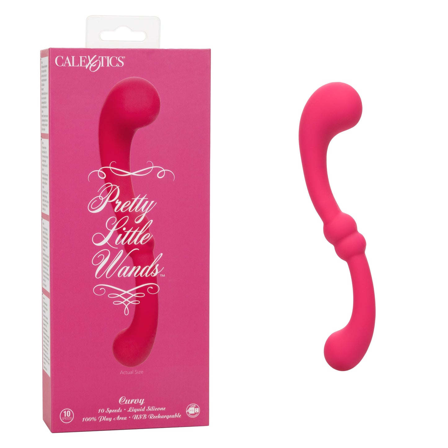 California Exotics - Pretty Little Wands Curvy Flexible G Spot Vibrator (Pink)