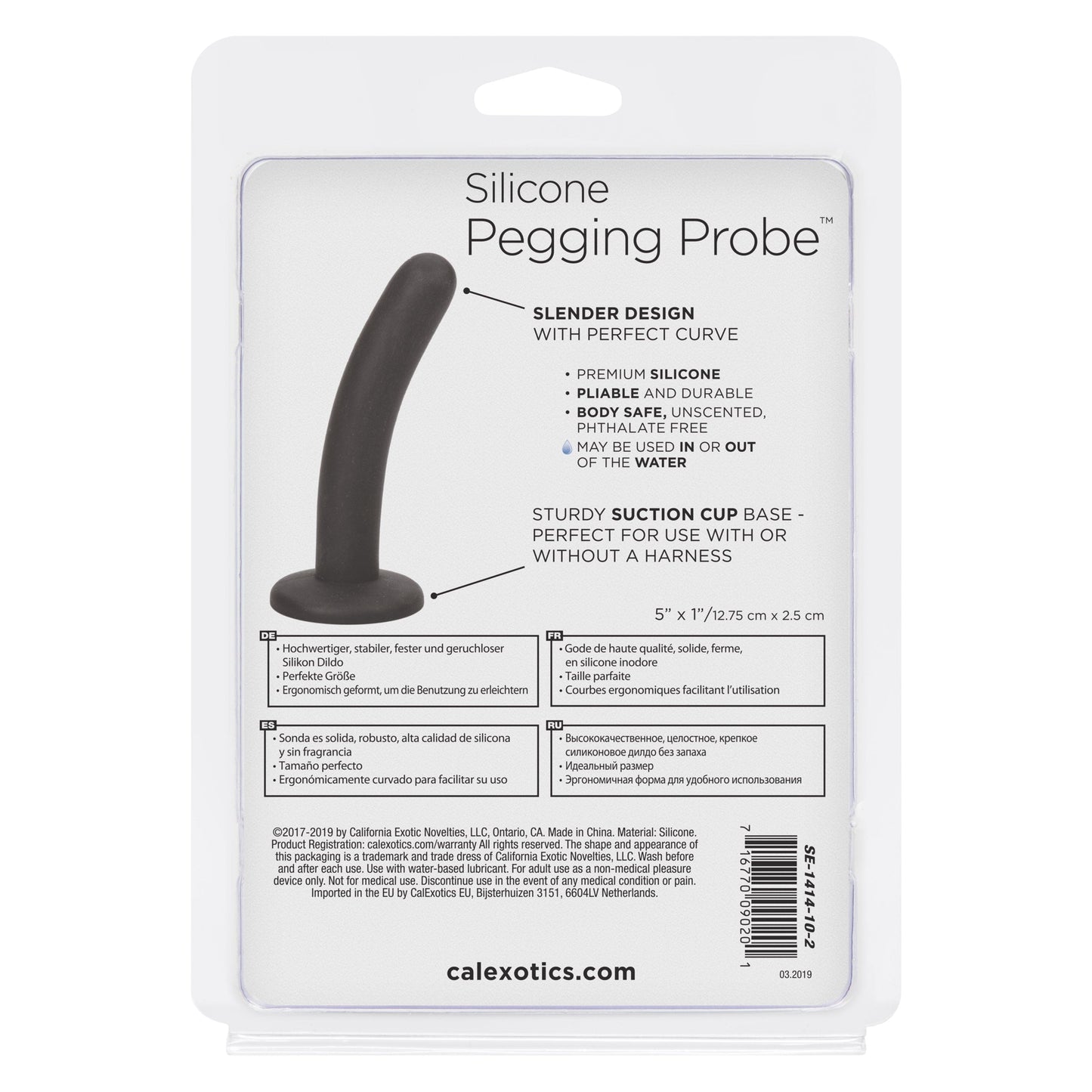 California Exotics - Silicone Pegging Probe Strap On Dildo (Black)