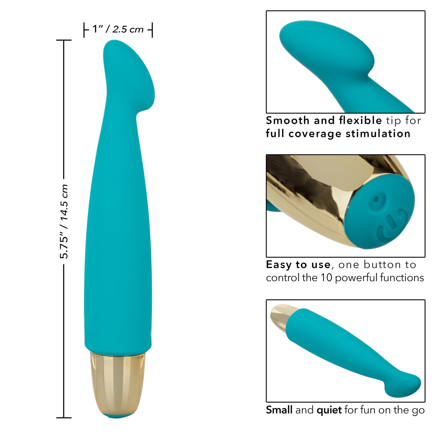 California Exotics - Slay AdoreMe G Spot Vibrator (Teal)