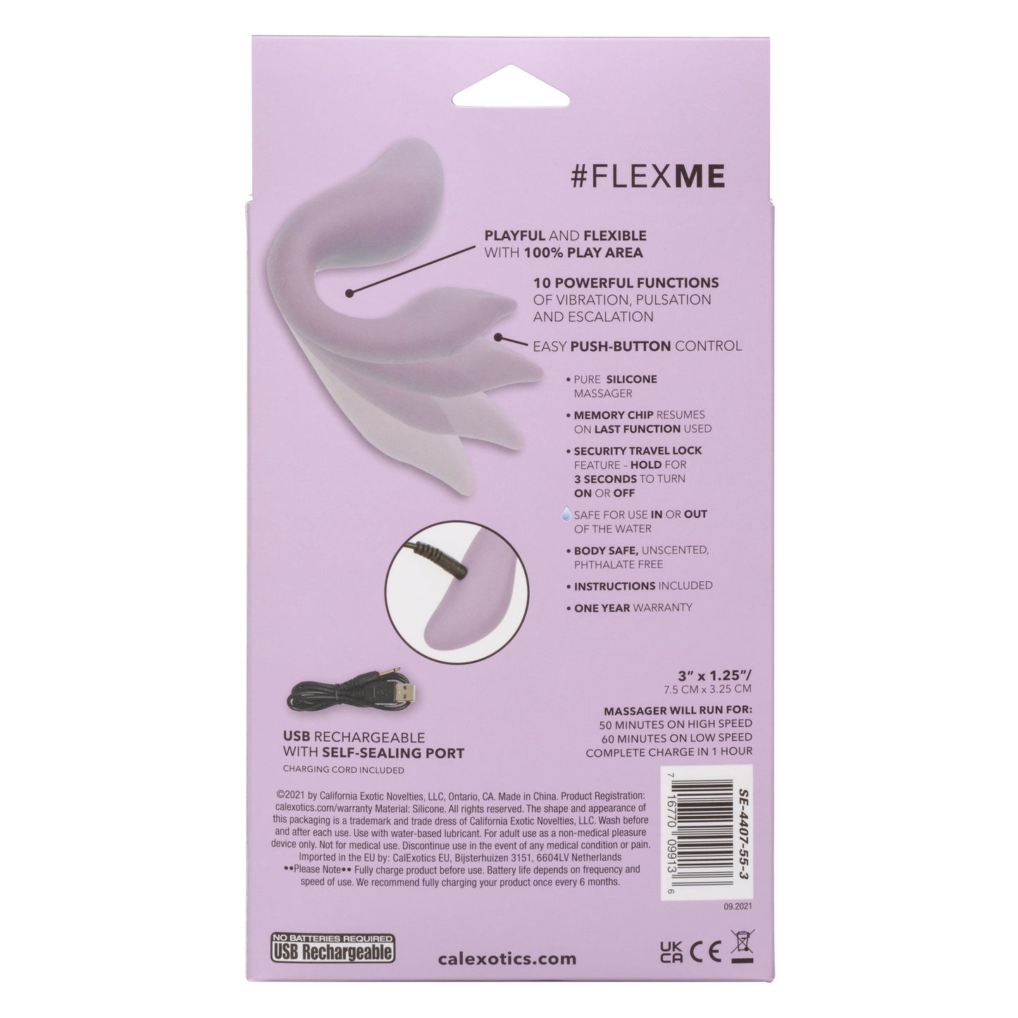 California Exotics - Slay FlexMe Flexible Vibrator (Purple)