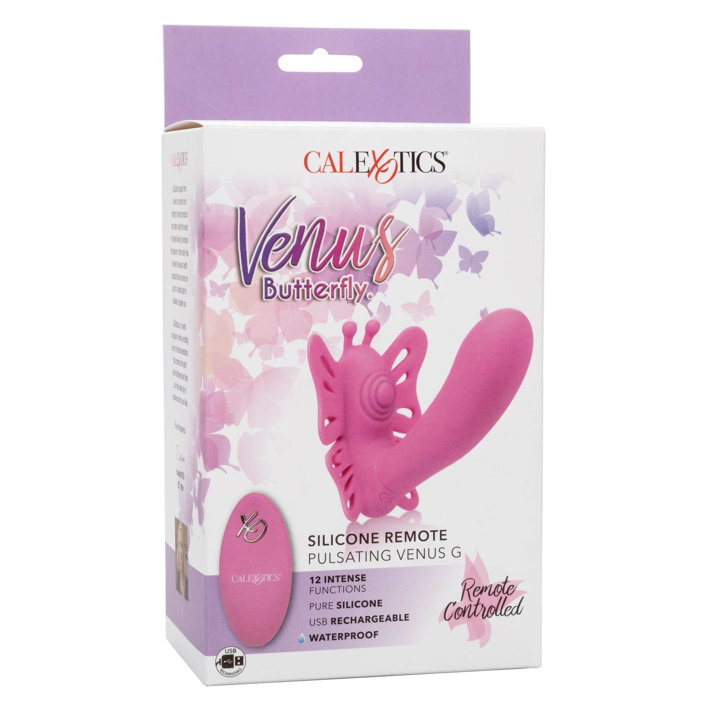 California Exotics - Venus Butterfly Silicone Remote Pulsating Venus G Spot Vibrator (Pink)