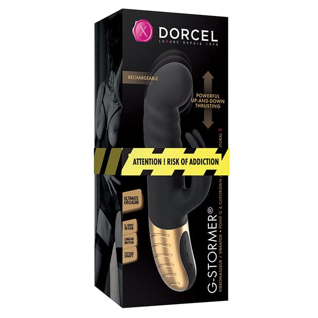 Dorcel - G Stormer Thrusting G Spot Rabbit Vibrator (Black/Gold)