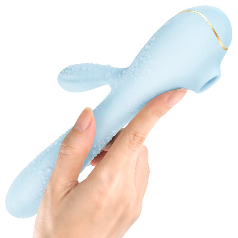 Erocome - Apus Rabbit Clitoral Air Stimulator Vibrator (Baby Blue)