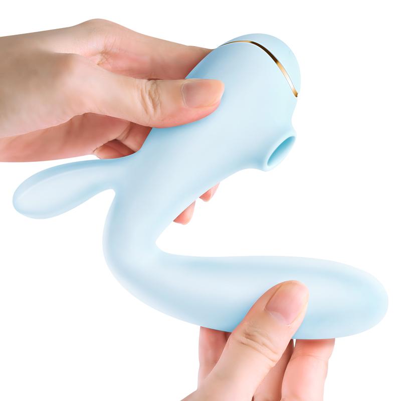 Erocome - Apus Rabbit Clitoral Air Stimulator Vibrator (Baby Blue)