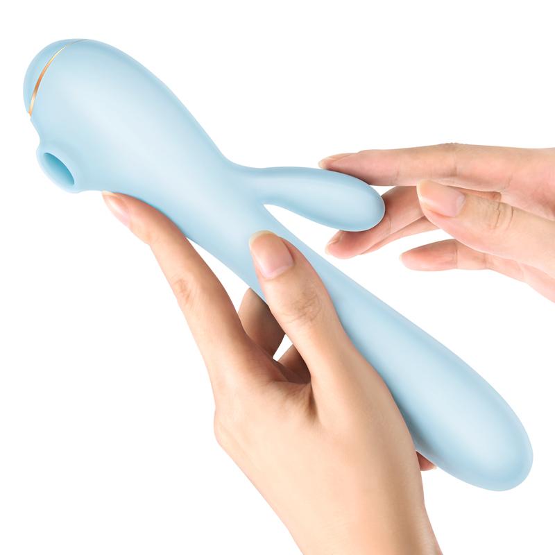 Erocome - Apus Rabbit Clitoral Air Stimulator Vibrator (Baby Blue)