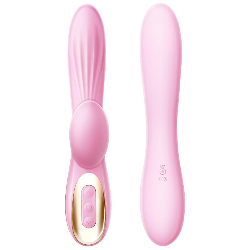 Erocome - Delphinus Vibrating Sucking Rabbit Vibrator (Pink)