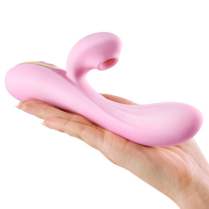 Erocome - Delphinus Vibrating Sucking Rabbit Vibrator (Pink)