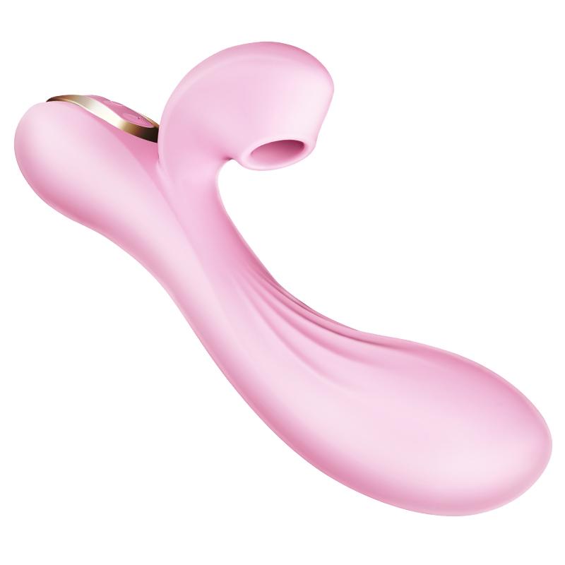 Erocome - Delphinus Vibrating Sucking Rabbit Vibrator (Pink)