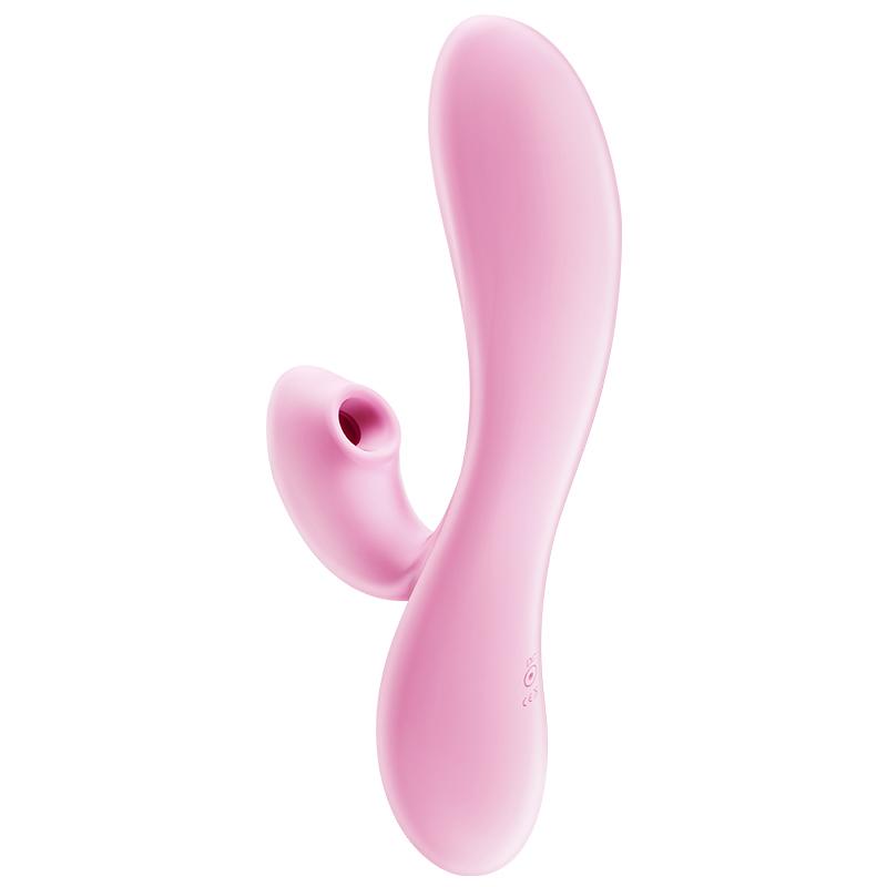 Erocome - Delphinus Vibrating Sucking Rabbit Vibrator (Pink)