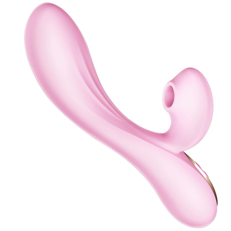 Erocome - Delphinus Vibrating Sucking Rabbit Vibrator (Pink)