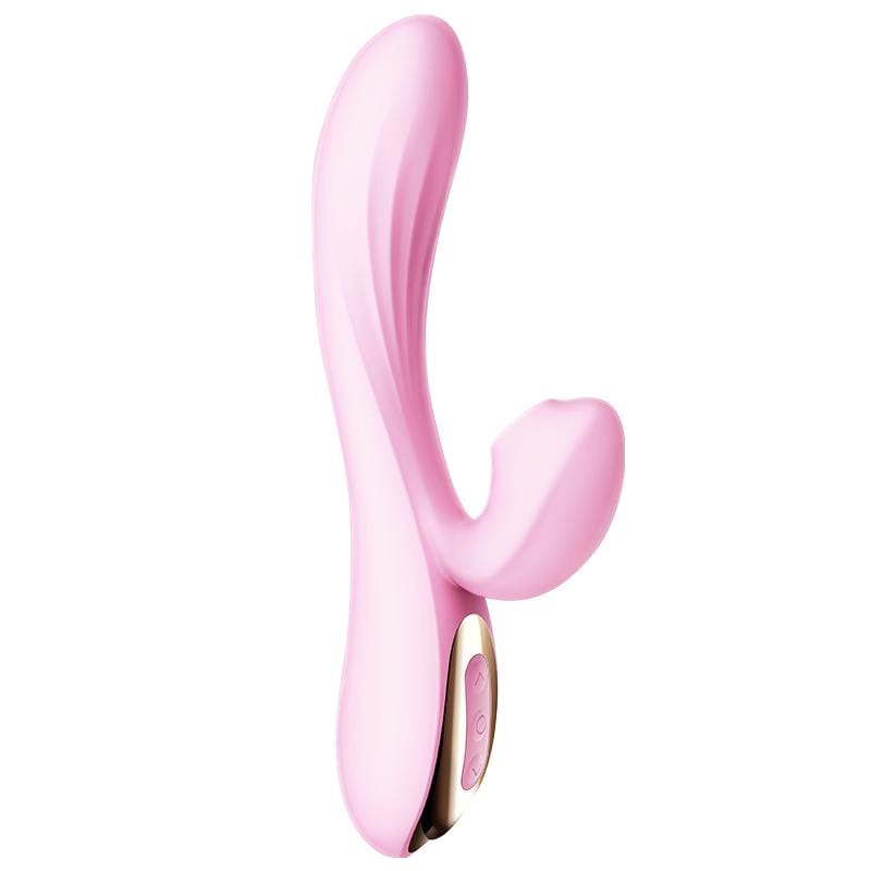 Erocome - Delphinus Vibrating Sucking Rabbit Vibrator (Pink)