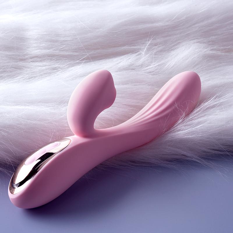 Erocome - Delphinus Vibrating Sucking Rabbit Vibrator (Pink)