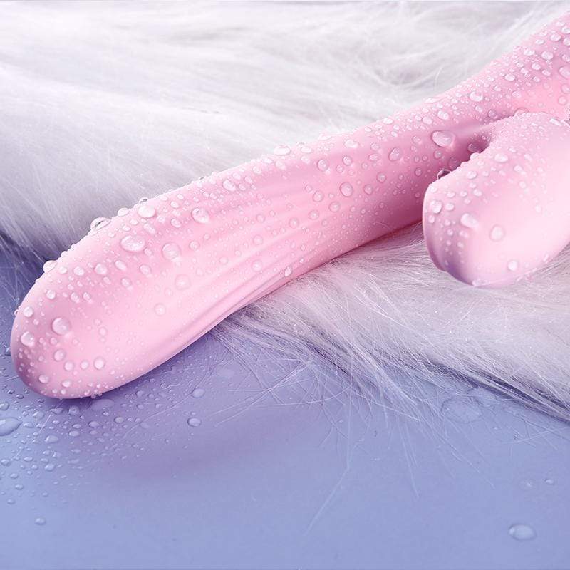 Erocome - Delphinus Vibrating Sucking Rabbit Vibrator (Pink)