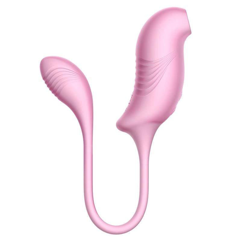 Erocome - Tucana Dual Clitoral Air Stimulator with Bullet (Pink)