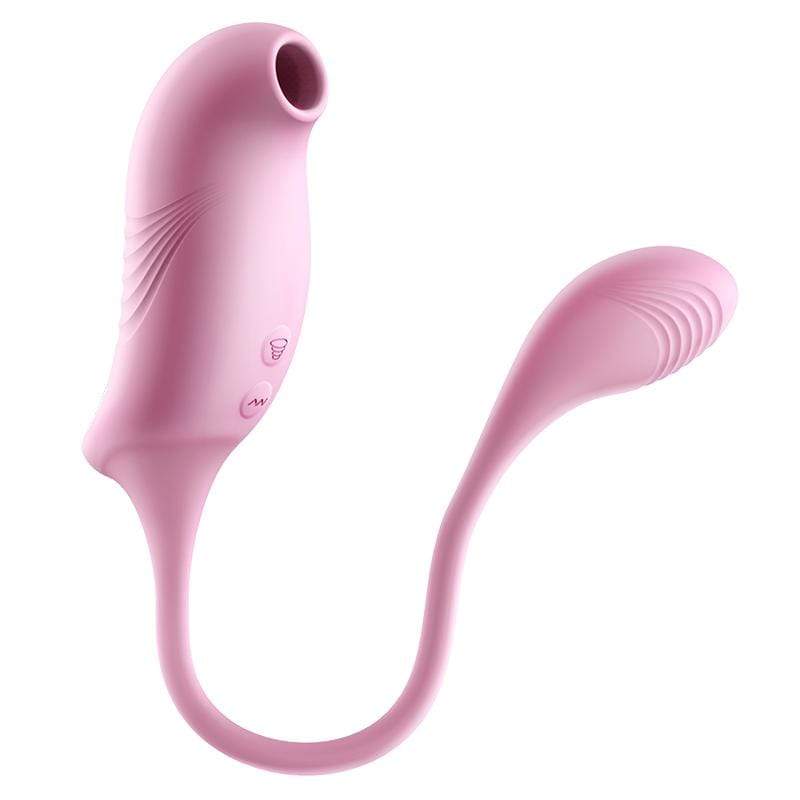 Erocome - Tucana Dual Clitoral Air Stimulator with Bullet (Pink)