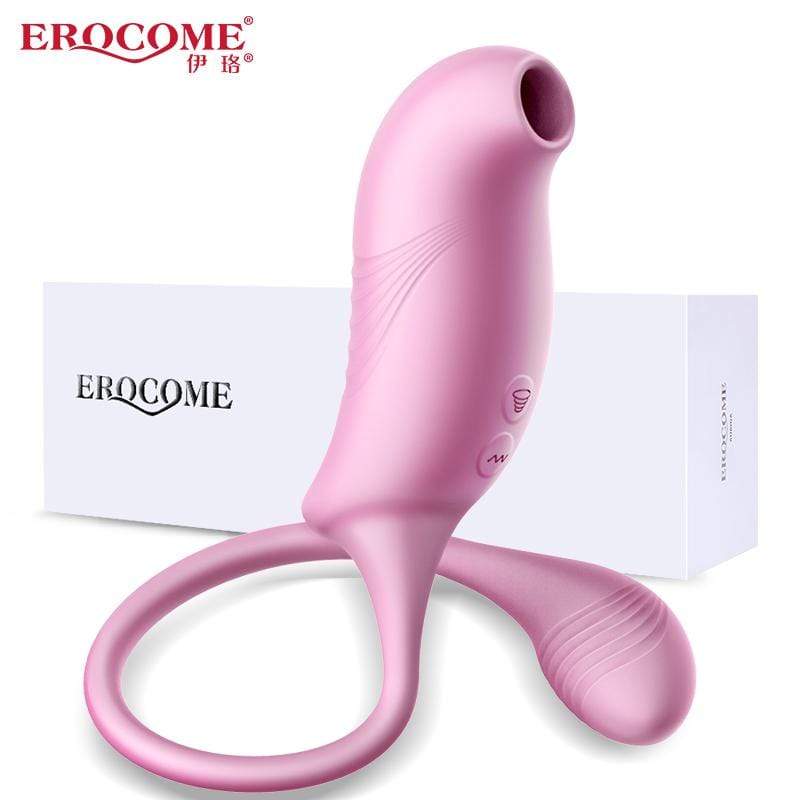 Erocome - Tucana Dual Clitoral Air Stimulator with Bullet (Pink)