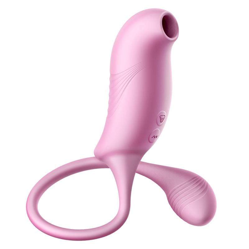 Erocome - Tucana Dual Clitoral Air Stimulator with Bullet (Pink)