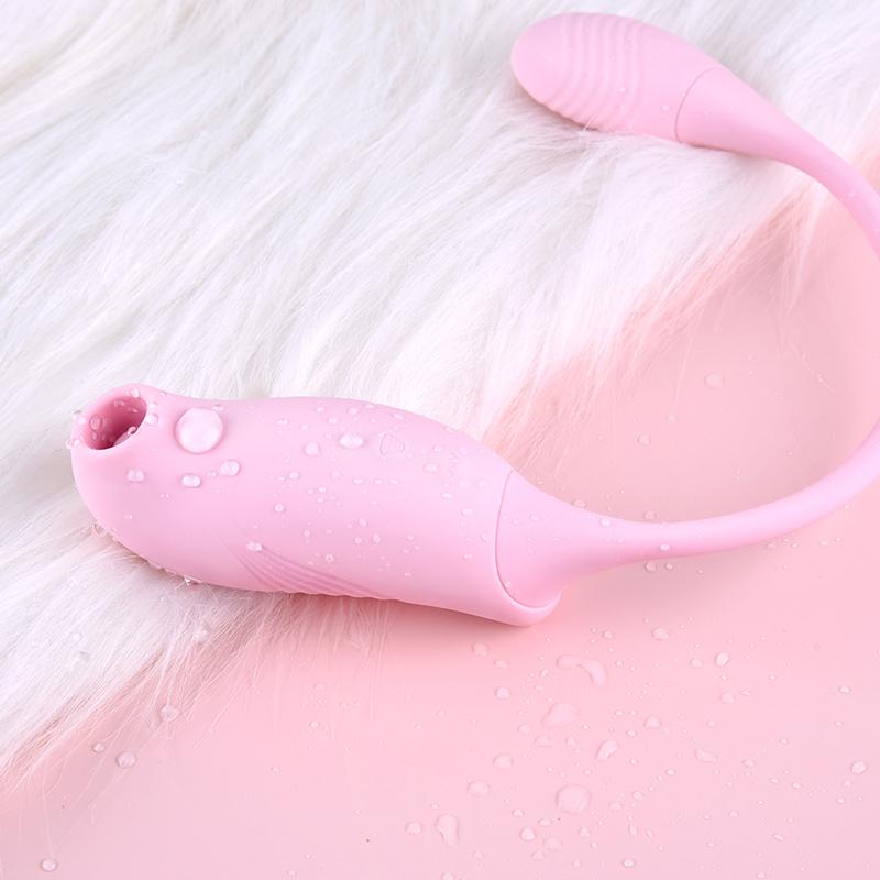 Erocome - Tucana Dual Clitoral Air Stimulator with Bullet (Pink)