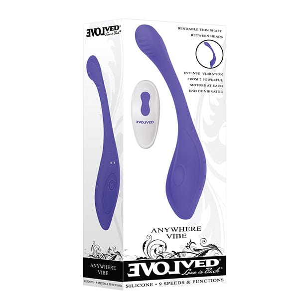 Evolved - Anywhere Vibe Remote Control Flexible Vibrator (Blue)