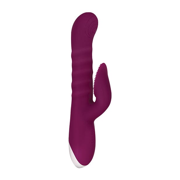 Evolved - Lovely Lucy Thrusting Spinning Rabbit Vibrator (Purple)