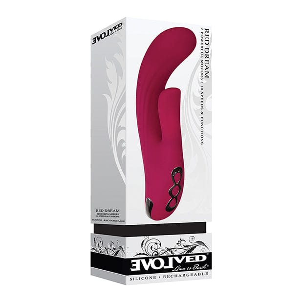 Evolved - Red Dream Dual Stimulator Rabbit Vibrator (Burgundy)