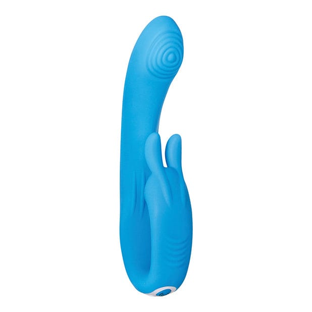 Evolved - Sea Breeze Bunny Rechargeable Dual Stimulator Rabbit Vibrator (Blue)